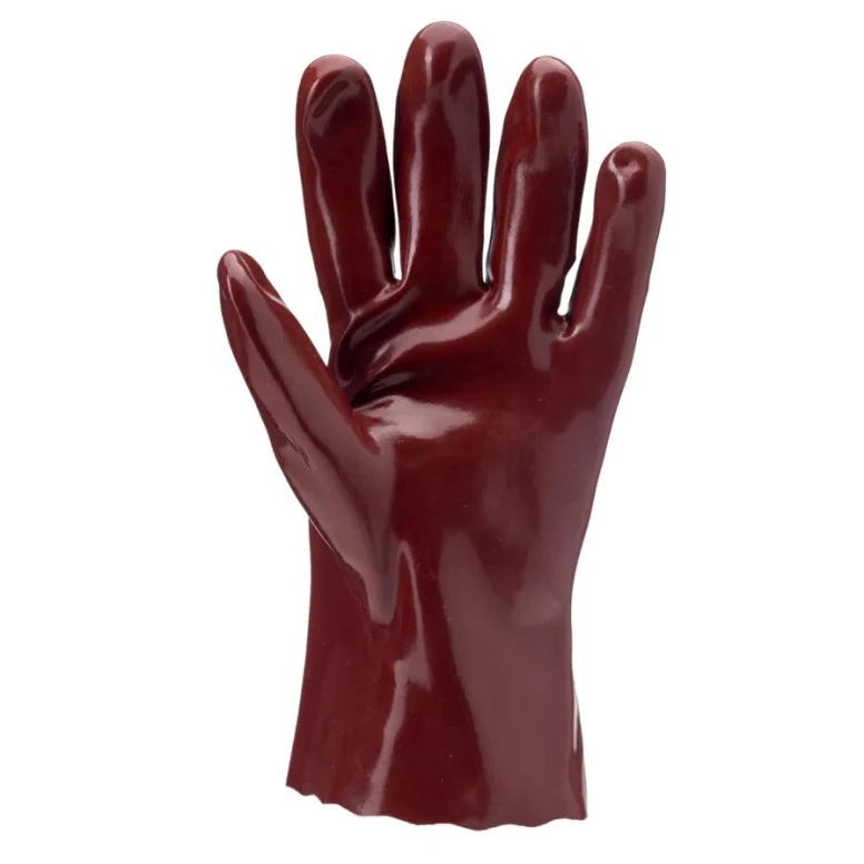 10 Pares - Guantes de Trabajo Coverguard en PVC Eurochem MO3510 Riesgo Químico