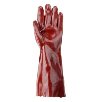 10 Pares - Guantes de Trabajo Coverguard en PVC Eurochem MO3640 Riesgo Químico 2