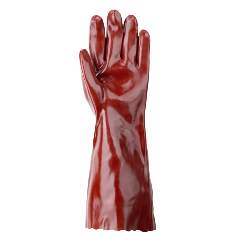 10 Pares - Guantes de Trabajo Coverguard en PVC Eurochem MO3640 Riesgo Químico