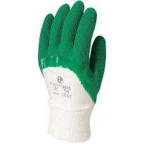 12 Pares - Guantes de Trabajo Coverguard en Látex Eurostrong MO3810 Riesgos Mecánicos