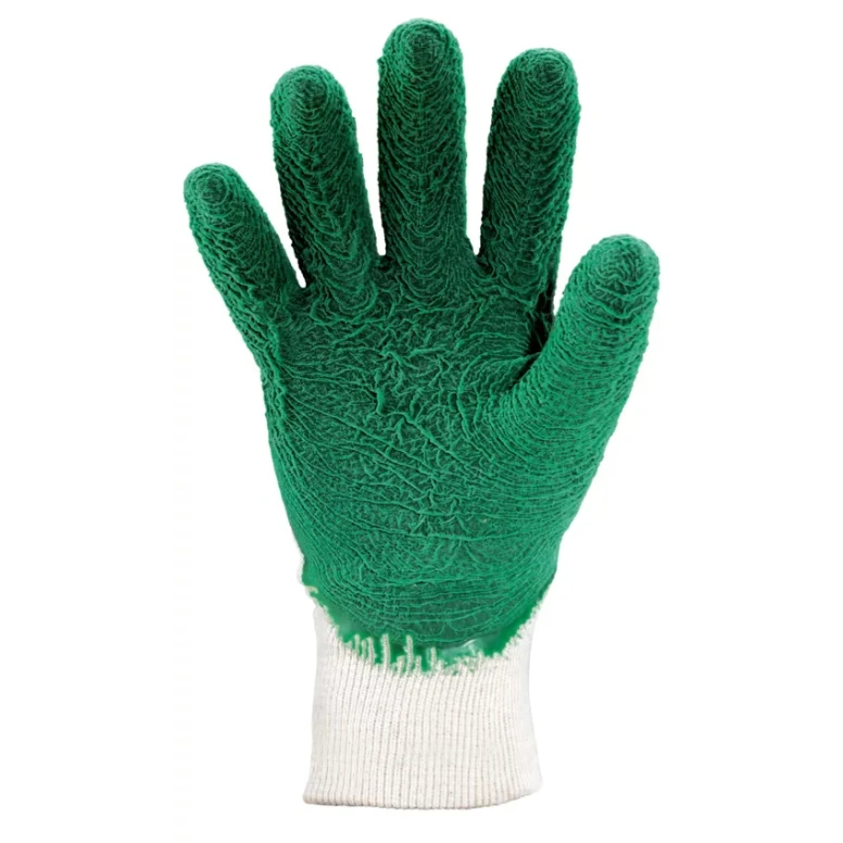 12 Pares - Guantes de Trabajo Coverguard en Látex Eurostrong MO3810 Riesgos Mecánicos