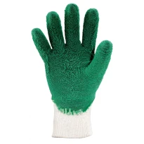 12 Pares - Guantes de Trabajo Coverguard en Látex Eurostrong MO3810 Riesgos Mecánicos
