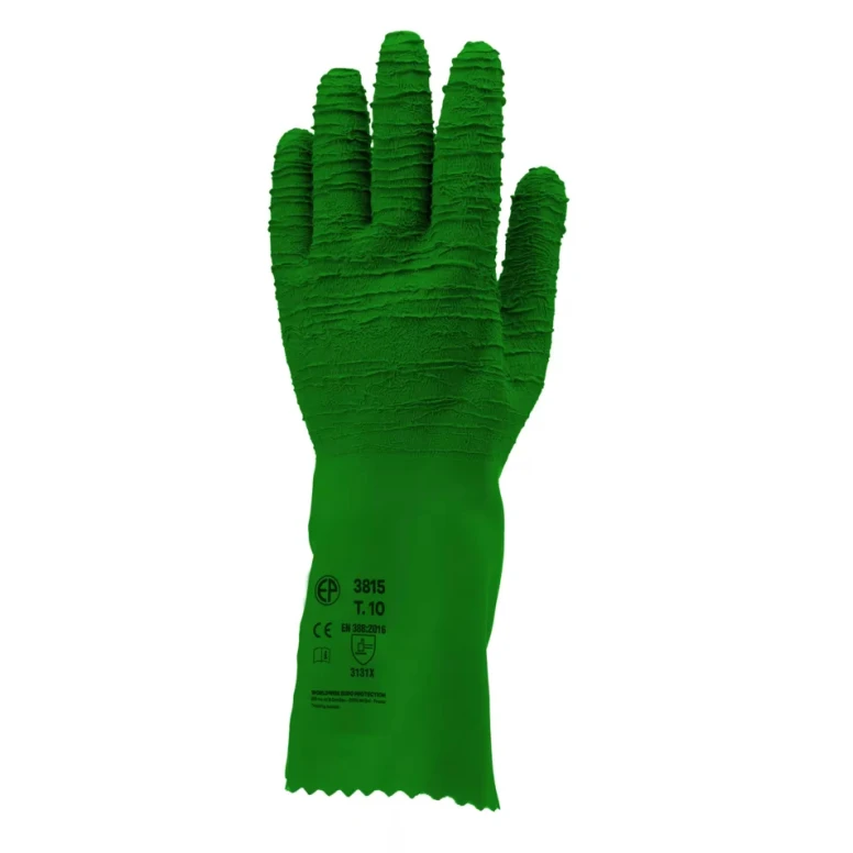 10 Pares - Guantes de Trabajo Coverguard en Látex Eurostrong MO3815 Riesgos Mecánicos