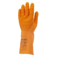 12 Pares - Guantes de Trabajo Coverguard en Látex Eurostrong MO3820 Riesgo Químico