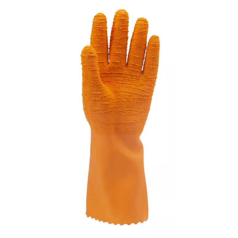 12 Pares - Guantes de Trabajo Coverguard en Látex Eurostrong MO3820 Riesgo Químico