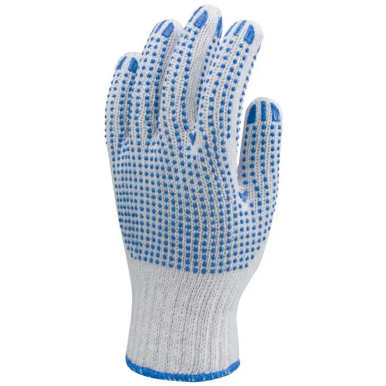 12 Pares - Guantes de Trabajo Coverguard en Algodón Eurostrong MO4350 Riesgos Mecánicos