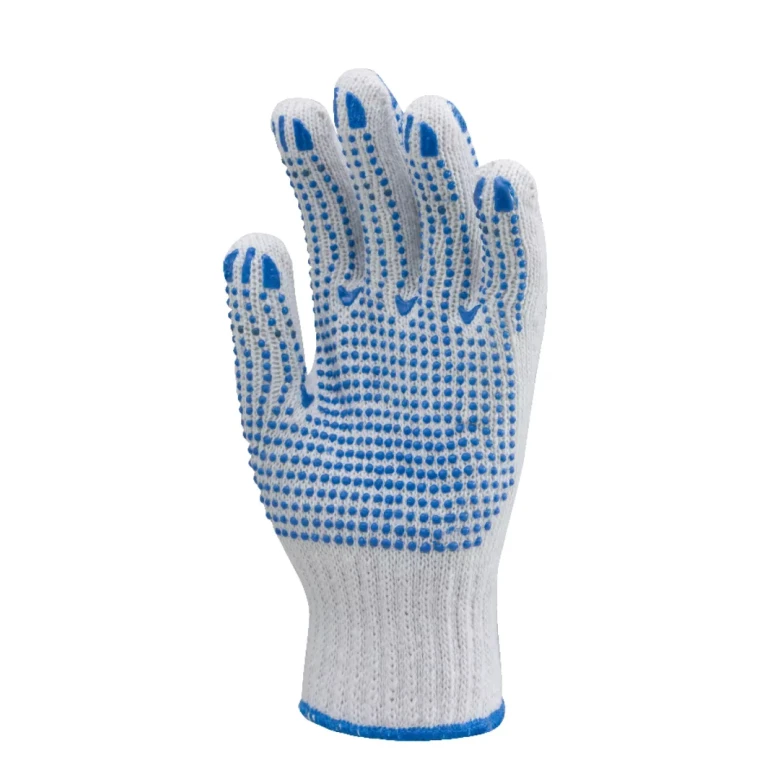 12 Pares - Guantes de Trabajo Coverguard en Algodón Eurostrong MO4350 Riesgos Mecánicos