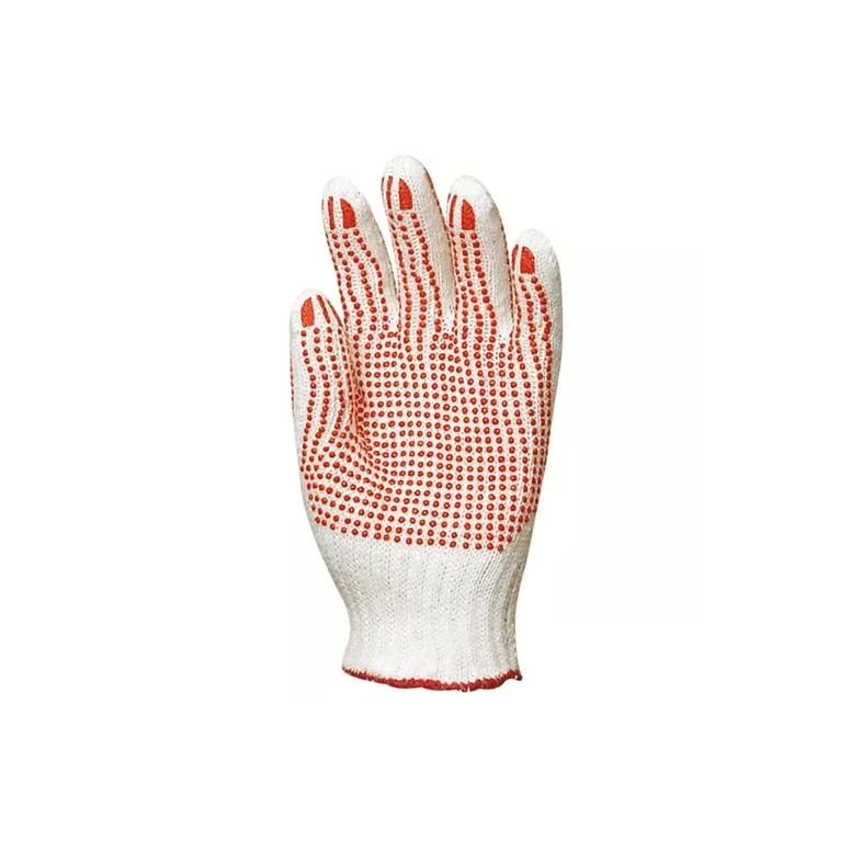 12 Pares - Guantes de Trabajo Coverguard en Algodón Eurostrong MO4350 Riesgos Mecánicos