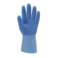 12 pares - Guantes de trabajo Coverguard de látex Eurodip MO5220 riesgo químico 2