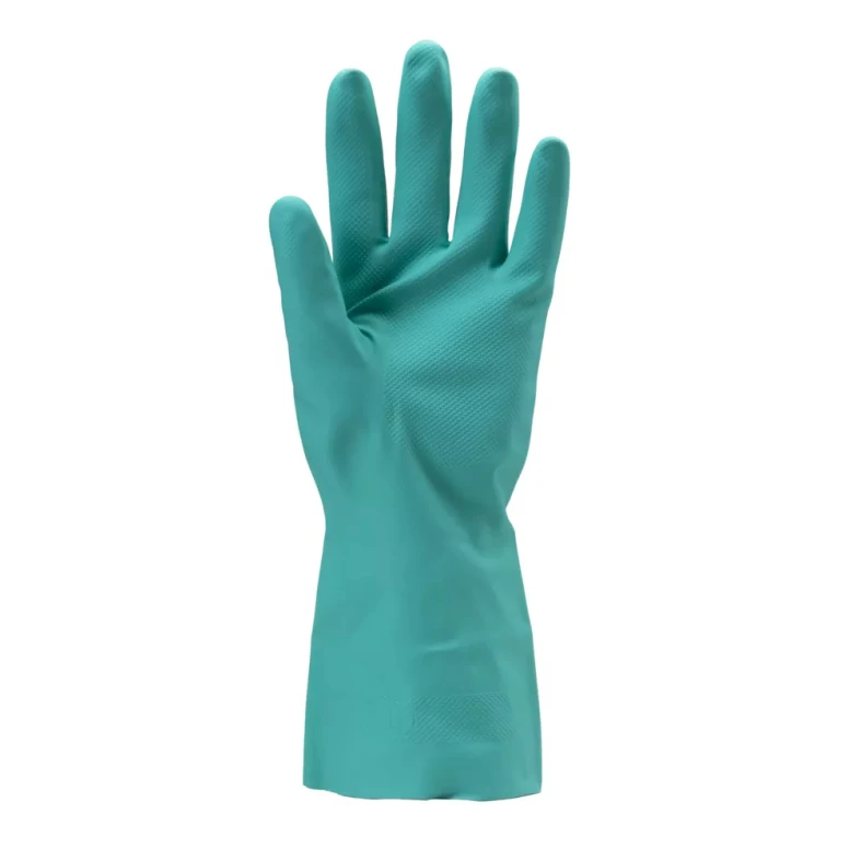 10 pares - Guantes de trabajo Coverguard de nitrilo Eurochem MO5510 riesgo químico