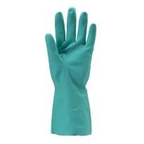 10 pares - Guantes de trabajo Coverguard de nitrilo Eurochem MO5510 riesgo químico