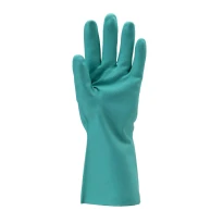 10 pares - Guantes de trabajo Coverguard de nitrilo Eurochem MO5530 riesgo químico 2
