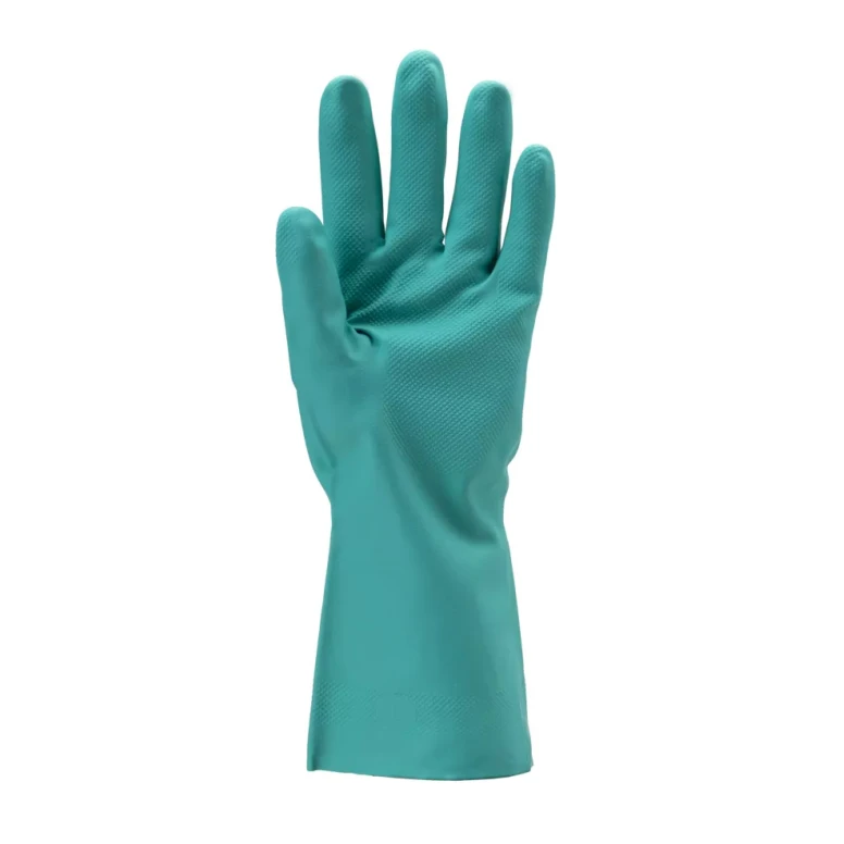 10 pares - Guantes de trabajo Coverguard de nitrilo Eurochem MO5530 riesgo químico