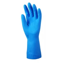 10 pares - Guantes de trabajo Coverguard de nitrilo Eurochem MO5560 riesgo químico 2