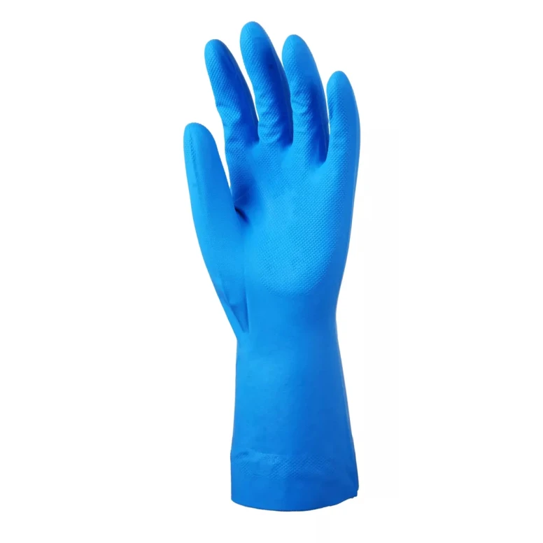 10 pares - Guantes de trabajo Coverguard de nitrilo Eurochem MO5560 riesgo químico