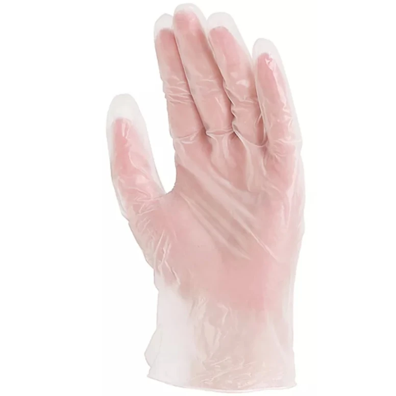 10 paquetes - Guantes de trabajo Coverguard de vinilo Euro-one MO5710 desechables (100 piezas)