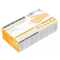 10 paquetes - Guantes de trabajo Coverguard de látex Euro-one MO5810 desechables (100 piezas)