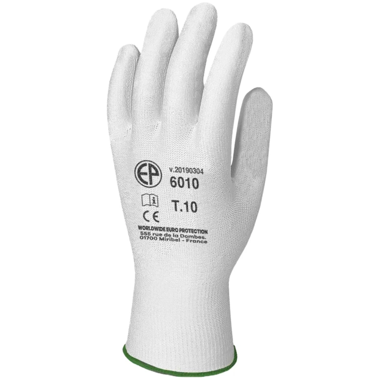 10 pares - Guantes de trabajo Coverguard de poliamida Eurolite MO6009
