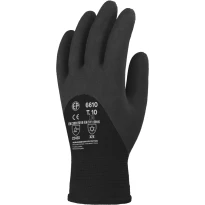 10 pares - Guantes de trabajo Coverguard de látex Eurowinter MO6610 térmicos