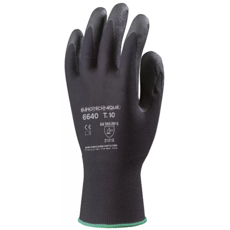 10 pares - Guantes de trabajo Coverguard de PVC Eurolite MO6640 riesgos mecánicos