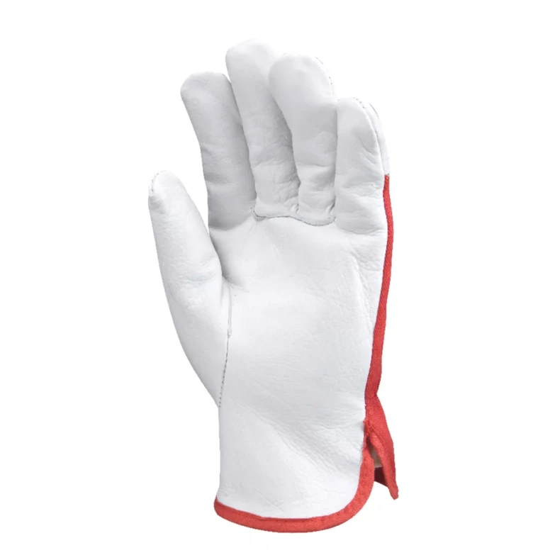 12 Pares - Guantes de Trabajo Coverguard de Cuero Eurostrong MO880 Riesgos Mecánicos