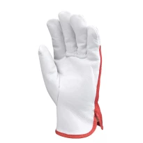 12 Pares - Guantes de Trabajo Coverguard de Cuero Eurostrong MO880 Riesgos Mecánicos