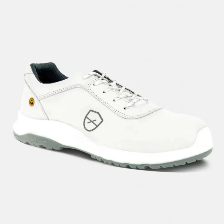 Zapatos de seguridad Parade Ragar S3 SR FO CI HI ESD 07RAGAR9817 bajos sin metal blanco