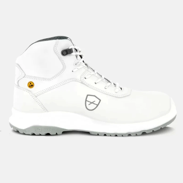 Zapatos de seguridad Parade Rogar S3 SR FO CI HI ESD 07ROGAR9817 altos sin metal blanco