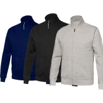 Liquidación total - Sudadera de trabajo cremallera larga ISSA LINE - 04822 Pelmo Talla 2XL color Negro