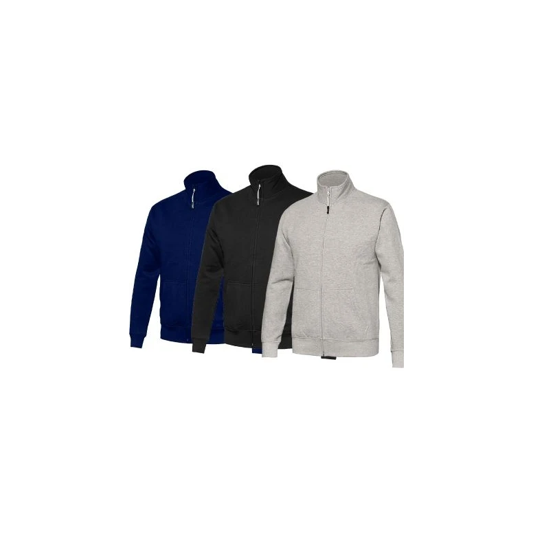 Liquidación total - Sudadera de trabajo cremallera larga ISSA LINE - 04822 Pelmo Talla 2XL color Negro