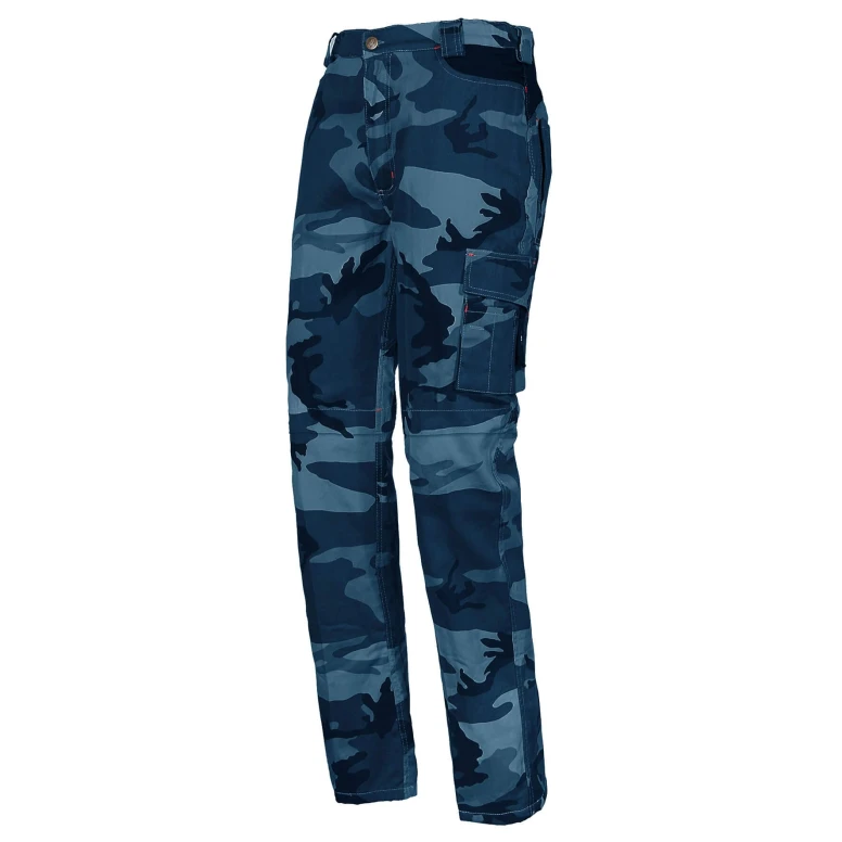 Liquidación total - Pantalón ISSA LINE Mimetici 8029N De verano Ligeros Talla 2xl color azul