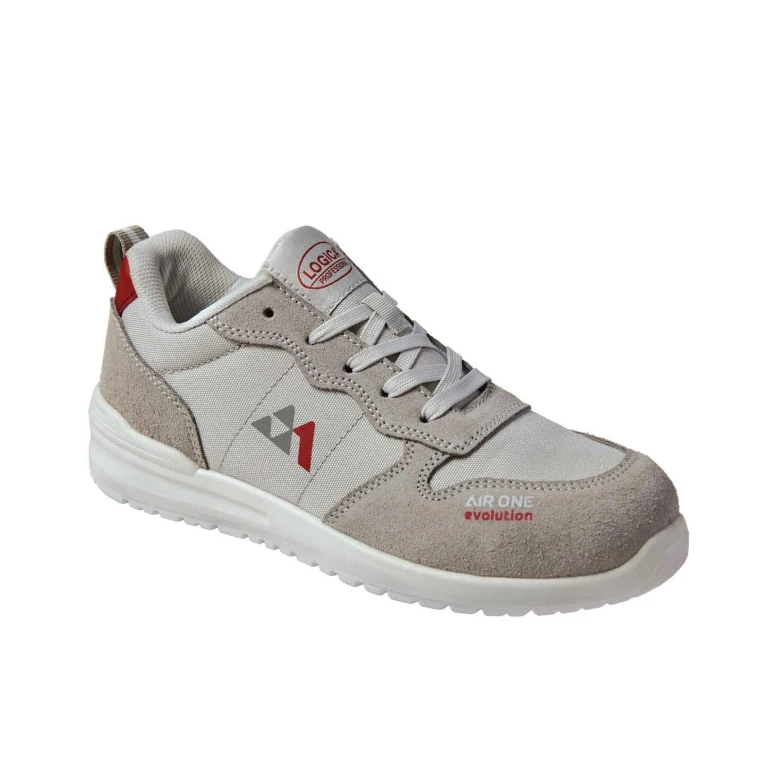 Zapatos de Seguridad Bajos de Piel Ante Logica S1PL FO SR AIR ONE/1 Sin Metal Cómodos