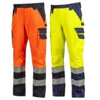 Pantalón de Trabajo Alta Visibilidad Multibolsillos Stretch U-Power Furgo WHL379