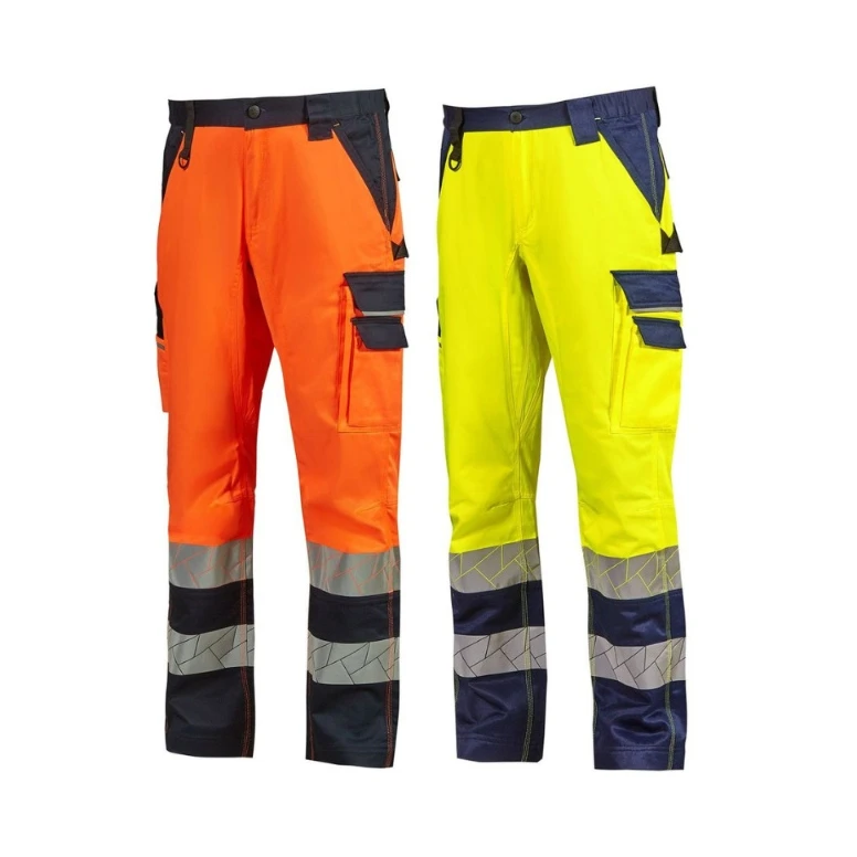Pantalón de Trabajo Alta Visibilidad Multibolsillos Stretch U-Power Thunder WHL380