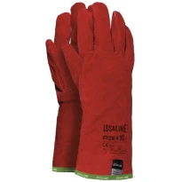 6 Pares - Guantes de trabajo Soldador en crosta de bovino - Issa Line 07121K