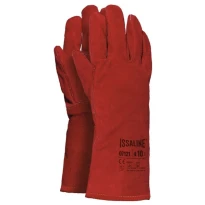6 Pares - Guantes de trabajo Soldador en crosta de bovino Acolchados - Issa Line 07121