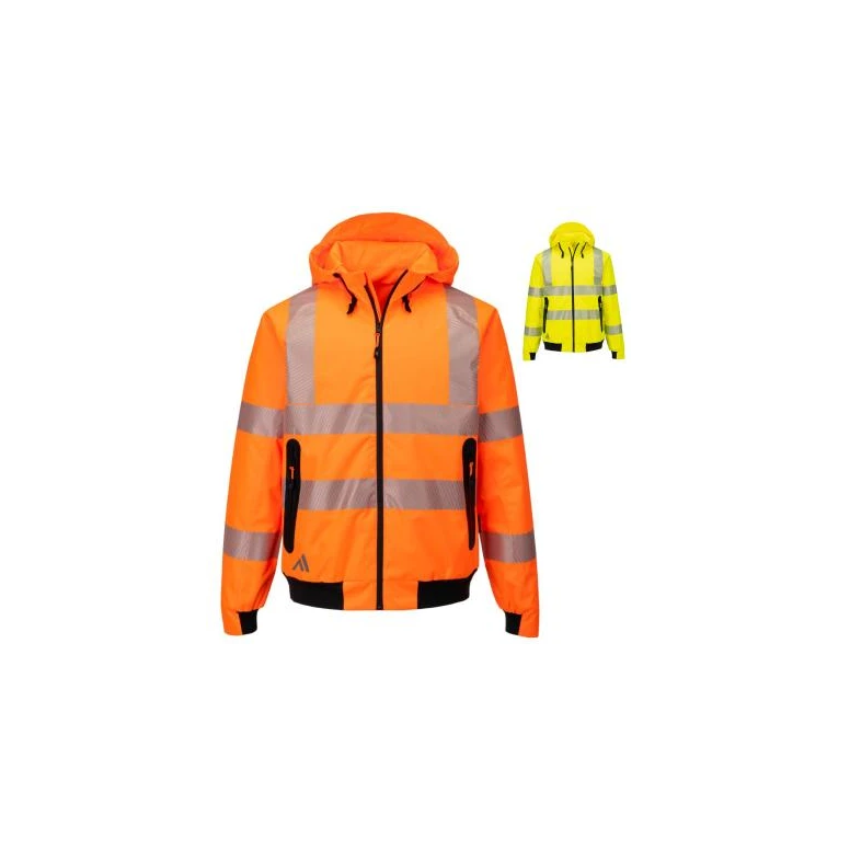 Chaqueta de trabajo Portwest alta visibilidad KX315 multibolsillos impermeable