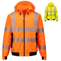 Chaqueta de trabajo Portwest alta visibilidad KX315 multibolsillos impermeable