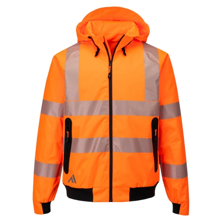 Chaqueta de trabajo Portwest alta visibilidad KX315 multibolsillos impermeable
