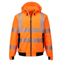 Chaqueta de trabajo Portwest alta visibilidad KX315 multibolsillos impermeable