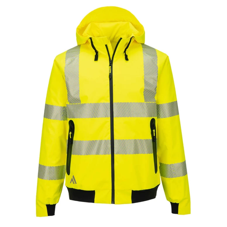 Chaqueta de trabajo Portwest alta visibilidad KX315 multibolsillos impermeable