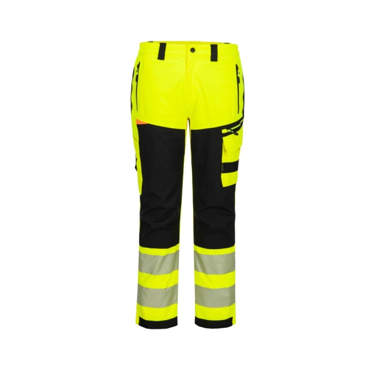 Pantalón de trabajo Portwest alta visibilidad DX448 multibolsillos impermeable