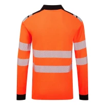 Polo de trabajo Portwest FR734 alta visibilidad manga larga ignífugo 2