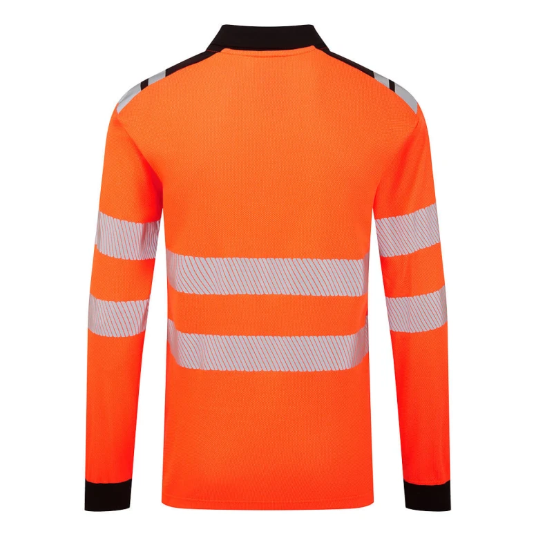 Polo de trabajo Portwest FR734 alta visibilidad manga larga ignífugo