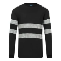 Camiseta de trabajo Portwest FR732 alta visibilidad manga larga ignífuga 2