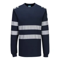 Camiseta de trabajo Portwest FR732 alta visibilidad manga larga ignífuga
