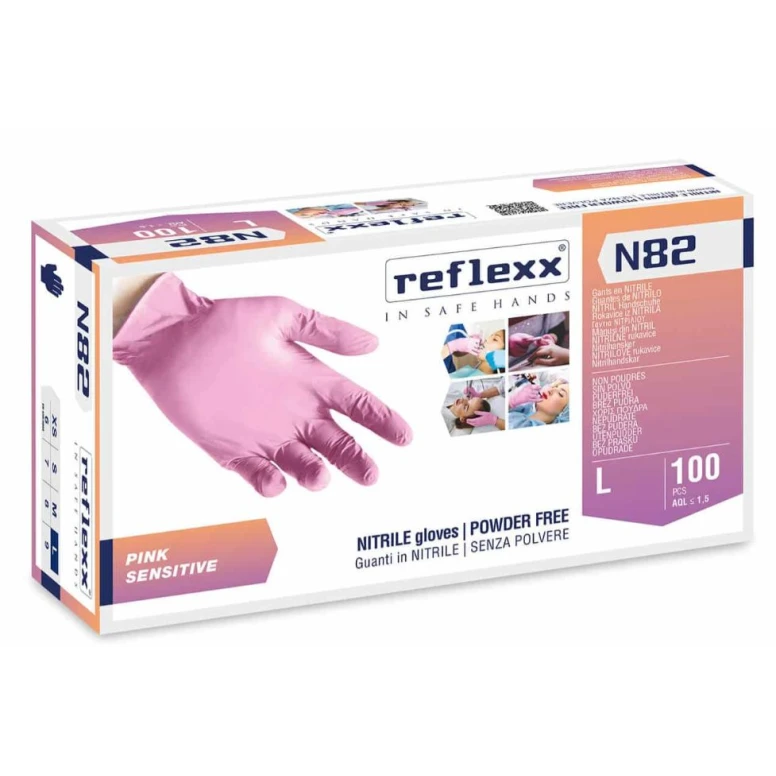 Guantes de nitrilo Reflexx N82 sin polvo