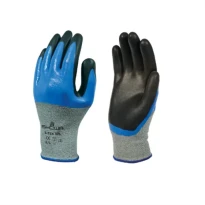 10 Pares - Guantes Showa recubiertos en Nitrilo anticorte S TEX 376