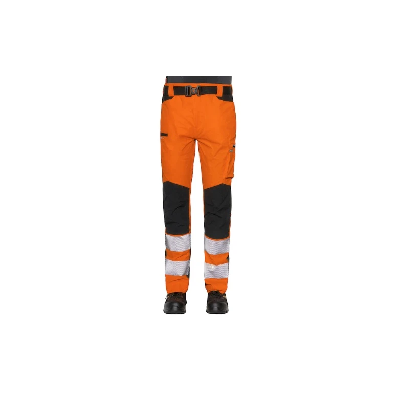 Pantalones de trabajo alta visibilidad multibolsillos stretch Issa Line Extreme Hi Vis 8450NB