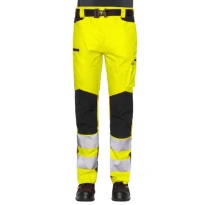 Pantalones de trabajo alta visibilidad multibolsillos stretch Issa Line Extreme Hi Vis 8450NB